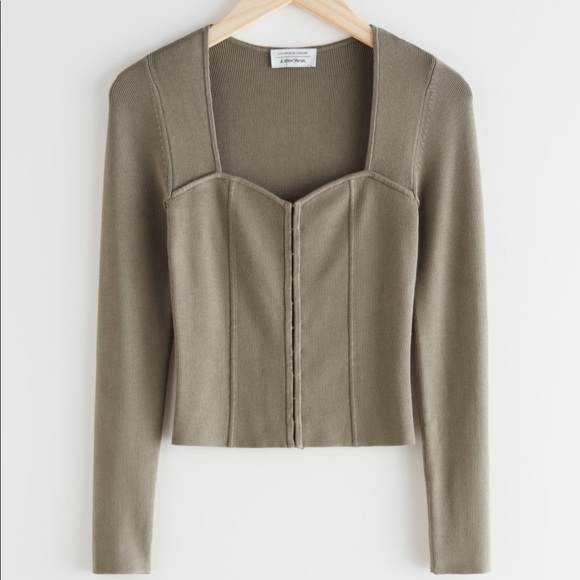 & Other Stories Tops - & Other Stories Ribbed Shirt